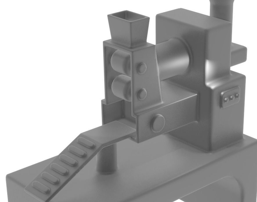 Food Processing Machine Low-poly 3D model_4