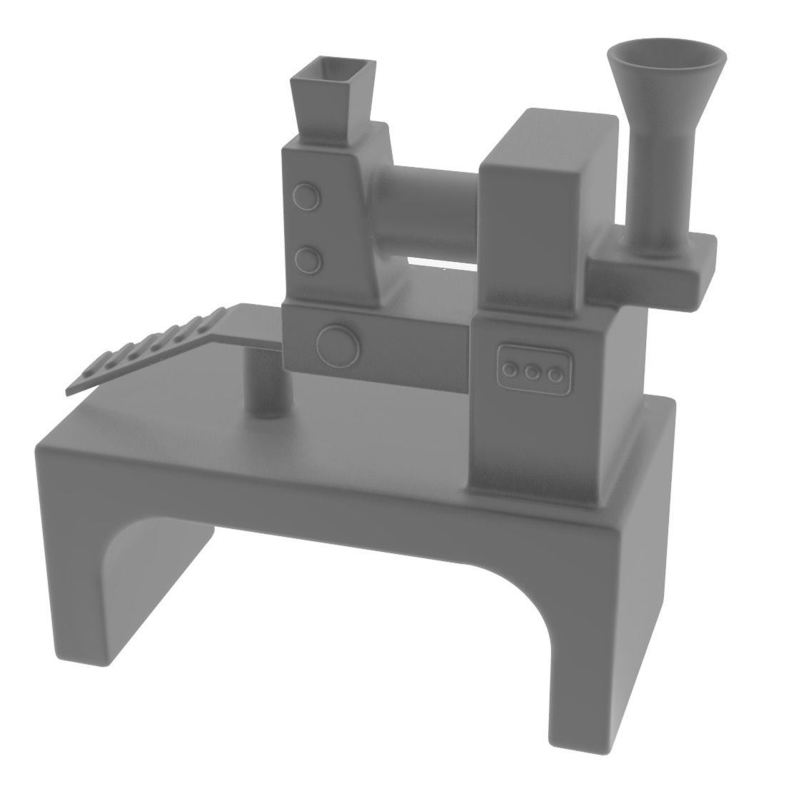 Food Processing Machine Low-poly 3D model_2