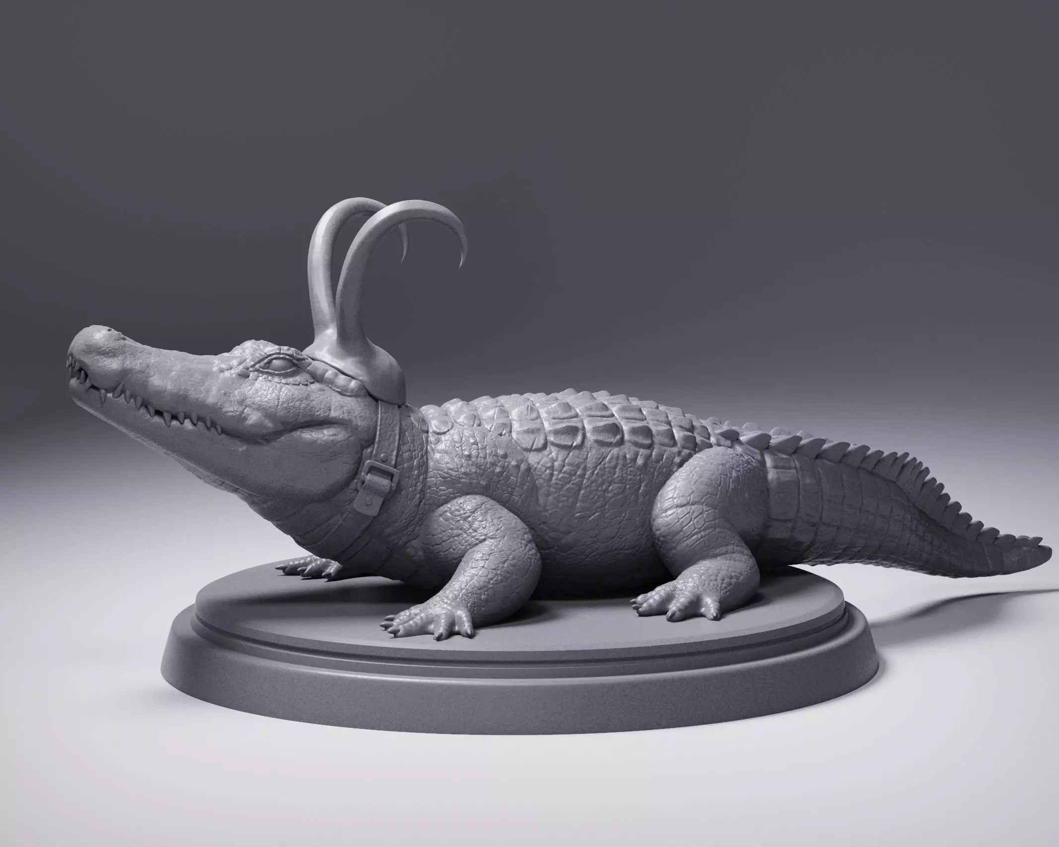 Alligator Loki 3D print model_0