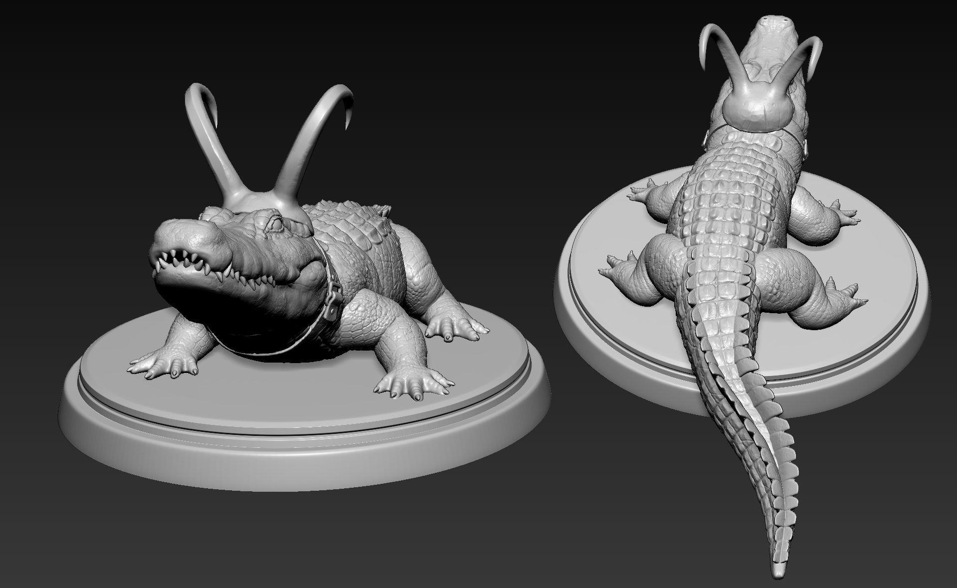 Alligator Loki 3D print model_7