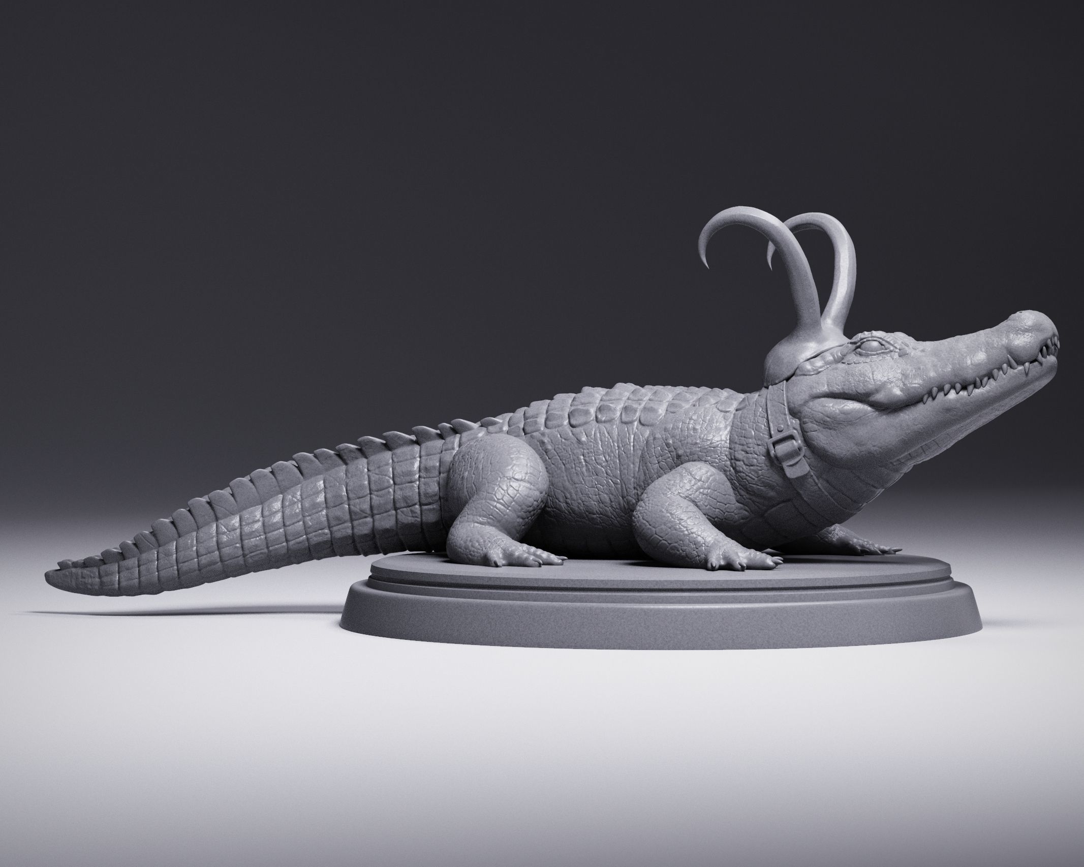 Alligator Loki 3D print model_1