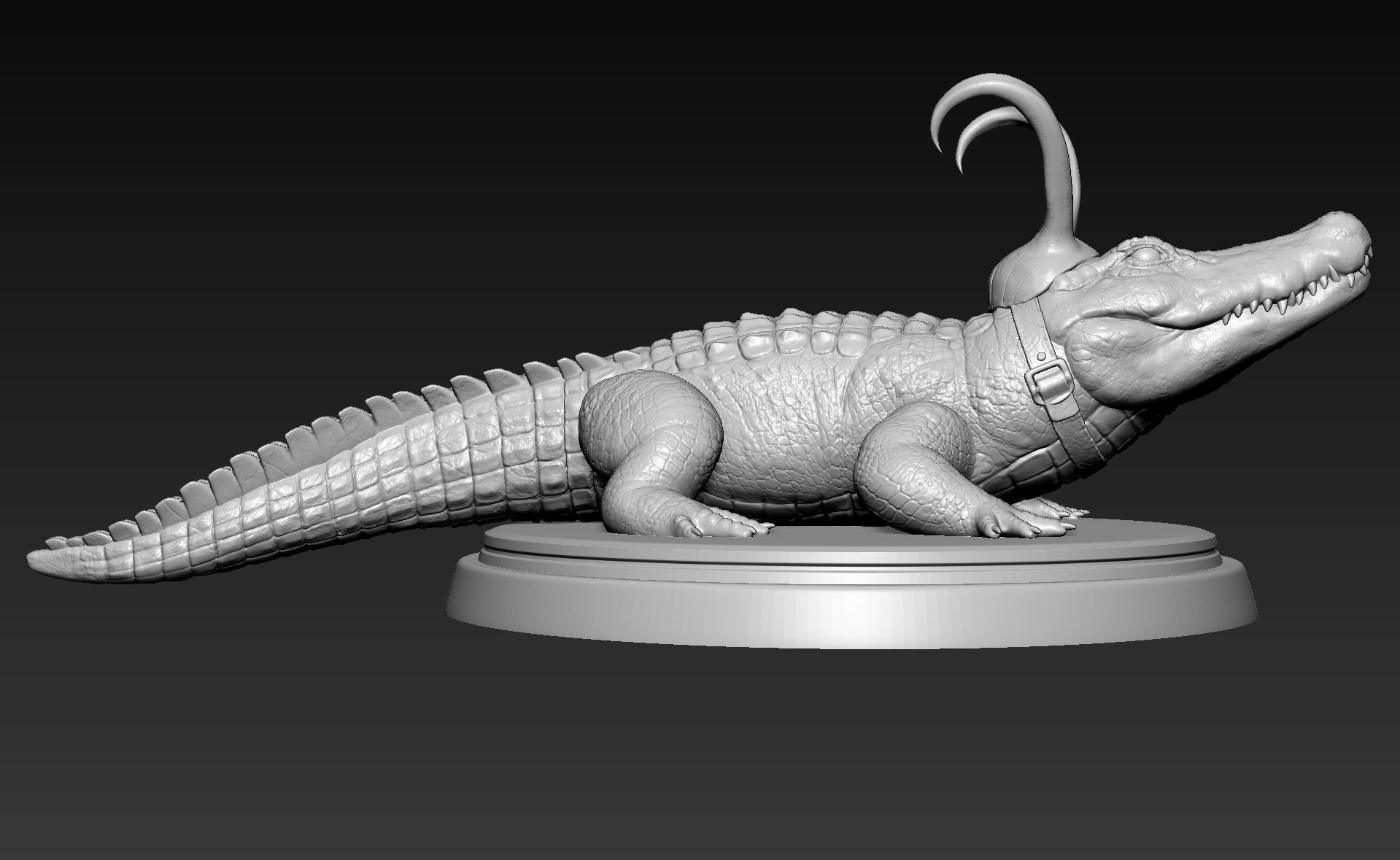 Alligator Loki 3D print model_4