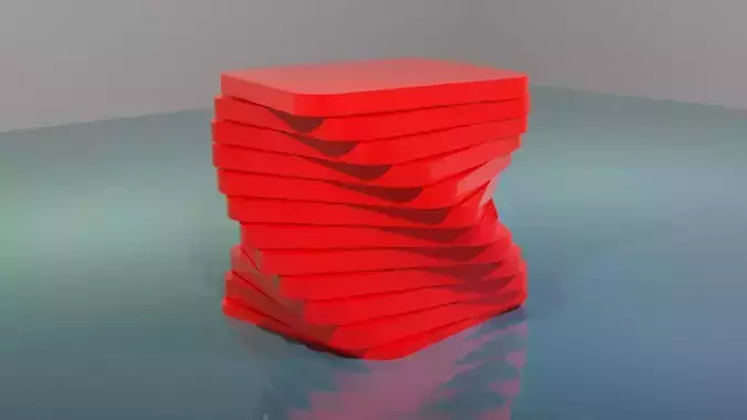 3D animator stacking stool