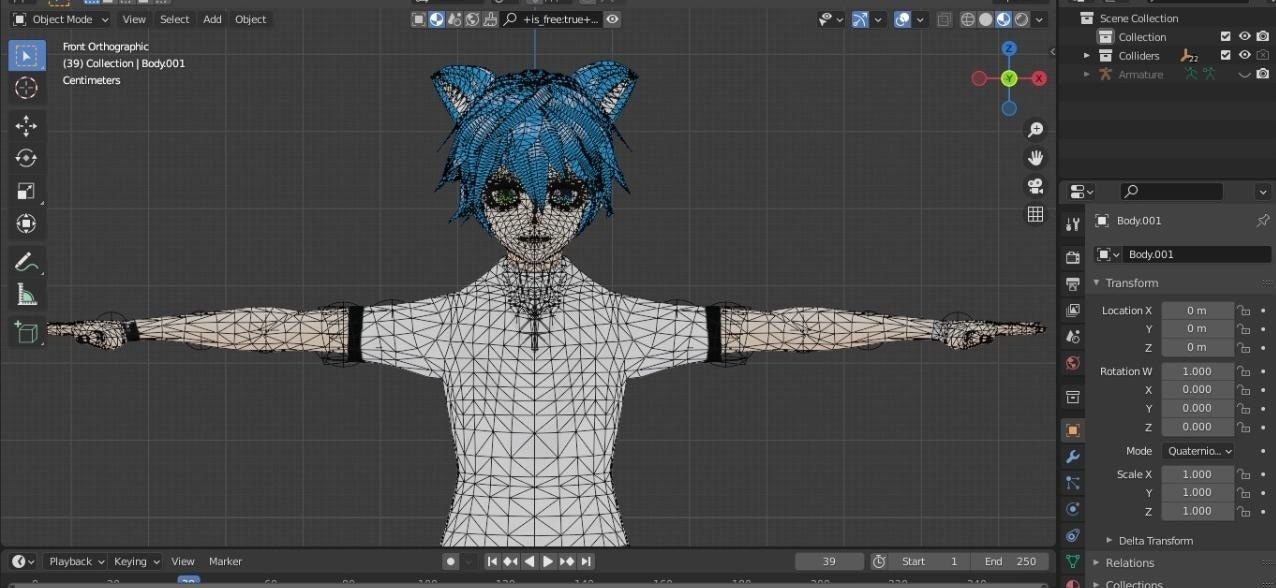 3D male avatar original character for gaming and for vrchat    3D model_17