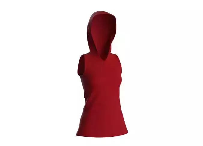 Hoodie woman in hooded dress Free 3D model