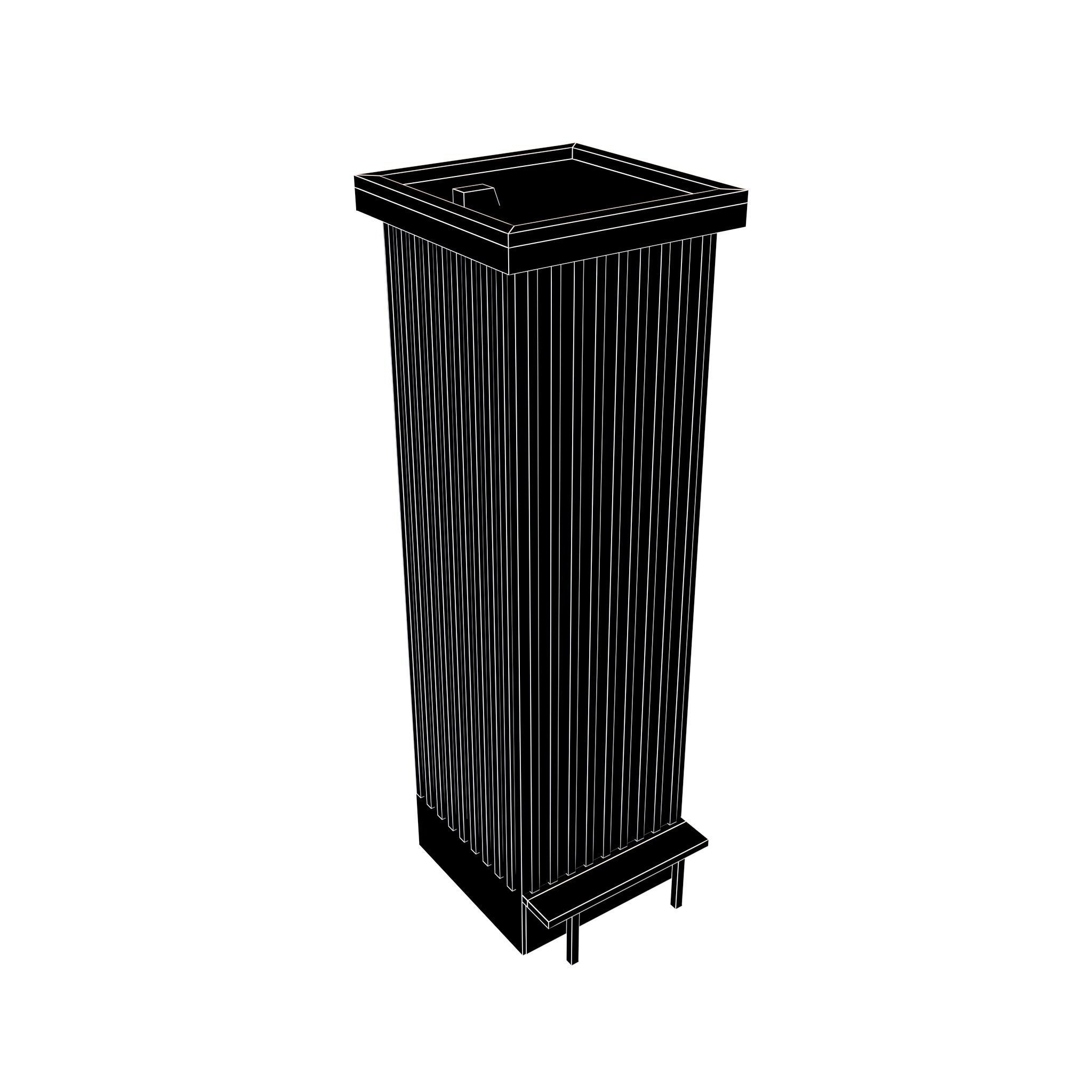 Cartoon Skyscraper v1 001 Low-poly 3D model_5