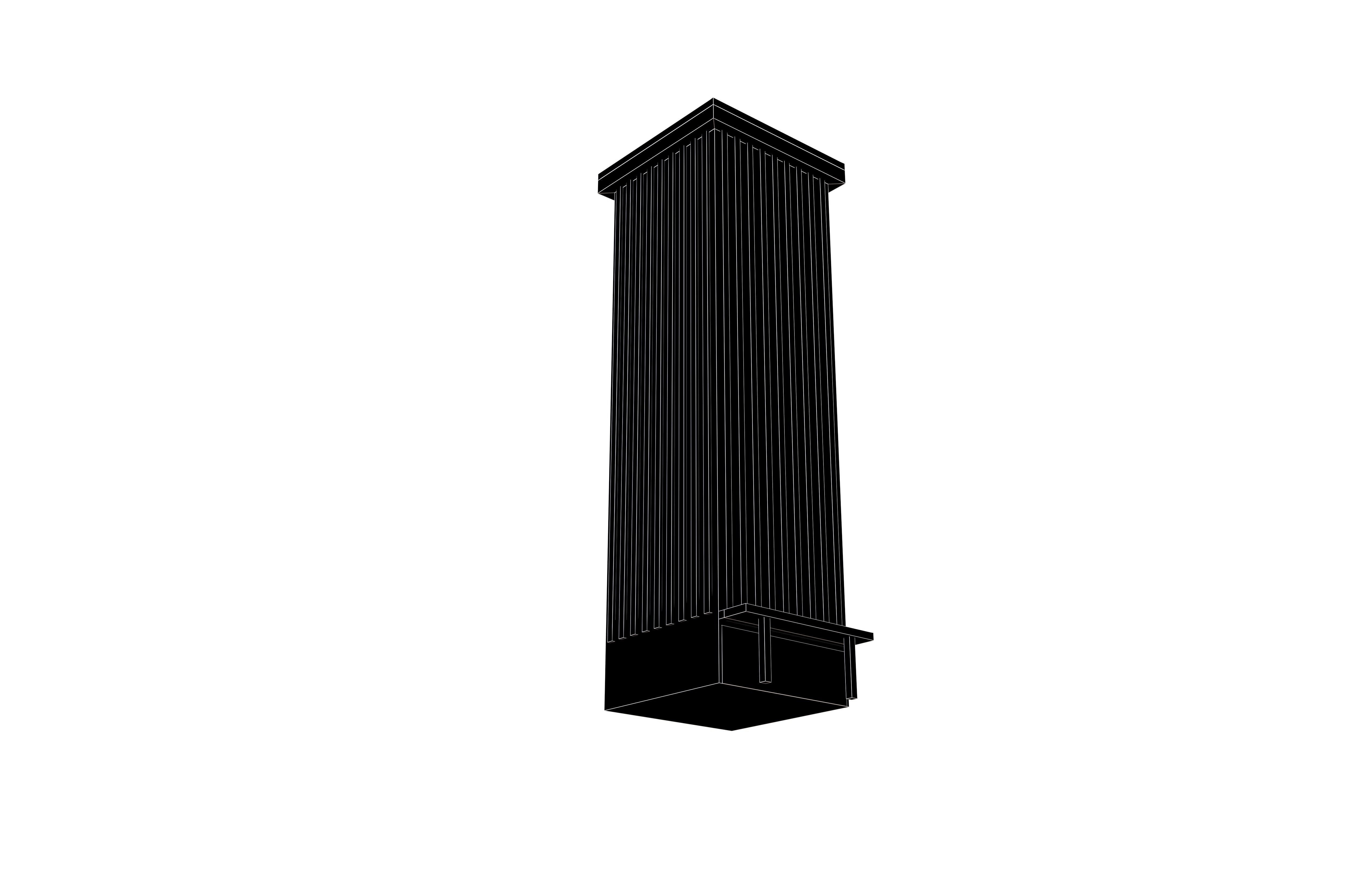 Cartoon Skyscraper v1 001 Low-poly 3D model_8