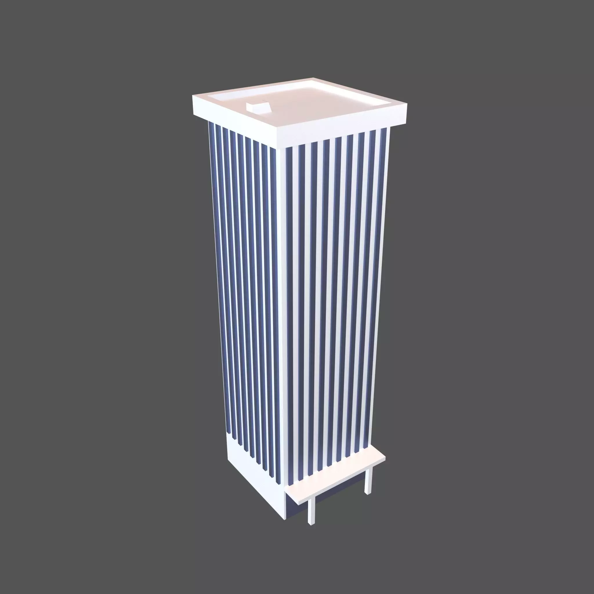 Cartoon Skyscraper v1 001 Low-poly 3D model_0