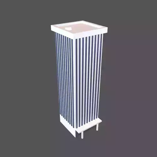 Cartoon Skyscraper v1 001 Low-poly 3D model