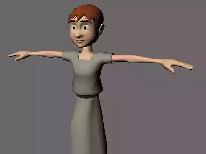 3d boy cartoon character