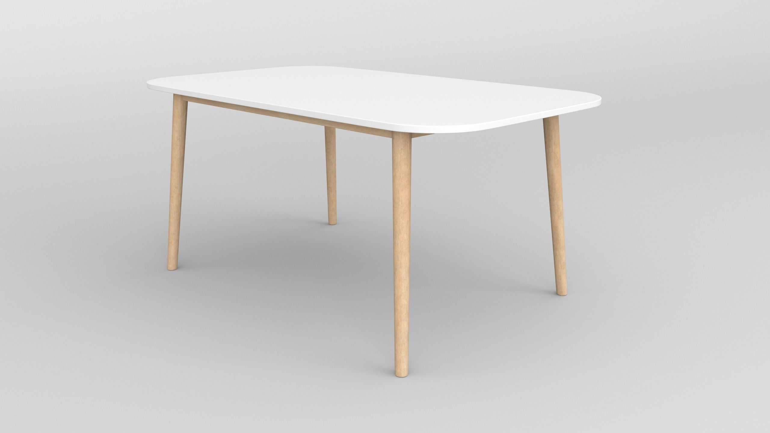 Table with chairs 3D model_4