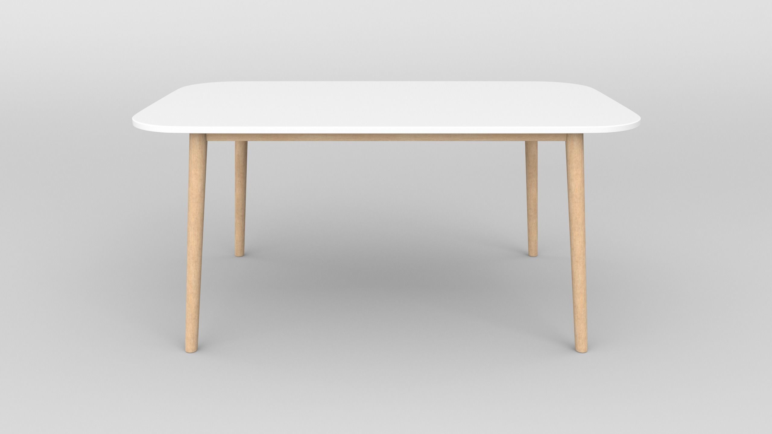 Table with chairs 3D model_5