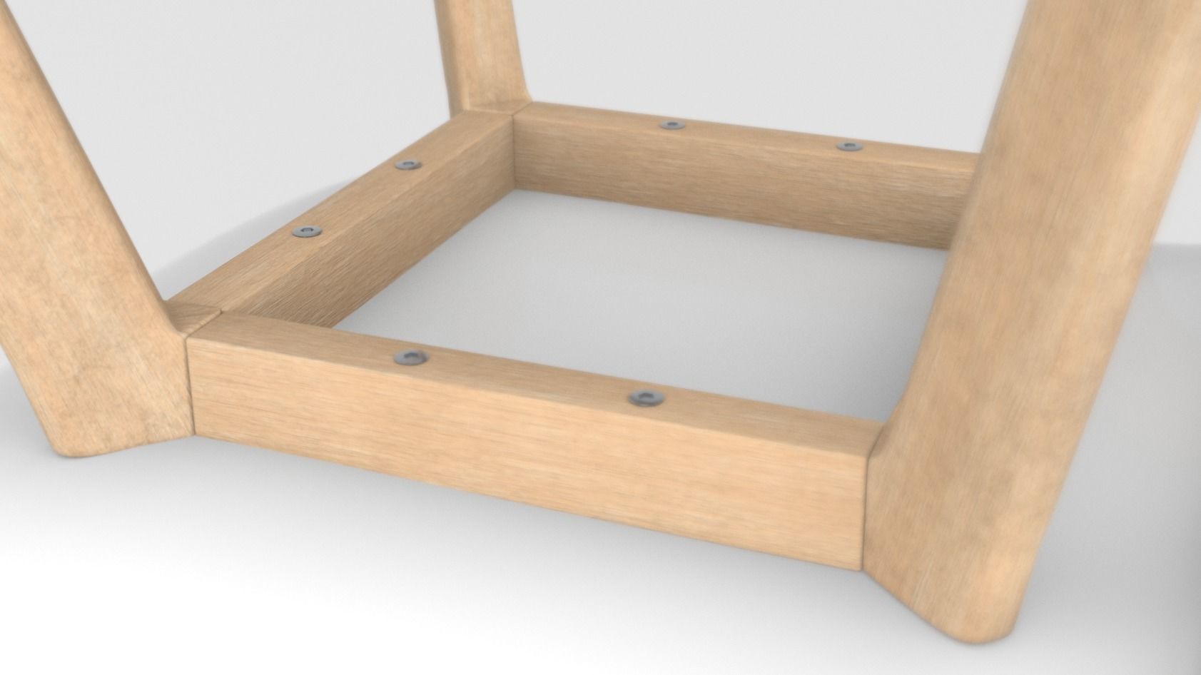 Table with chairs 3D model_3