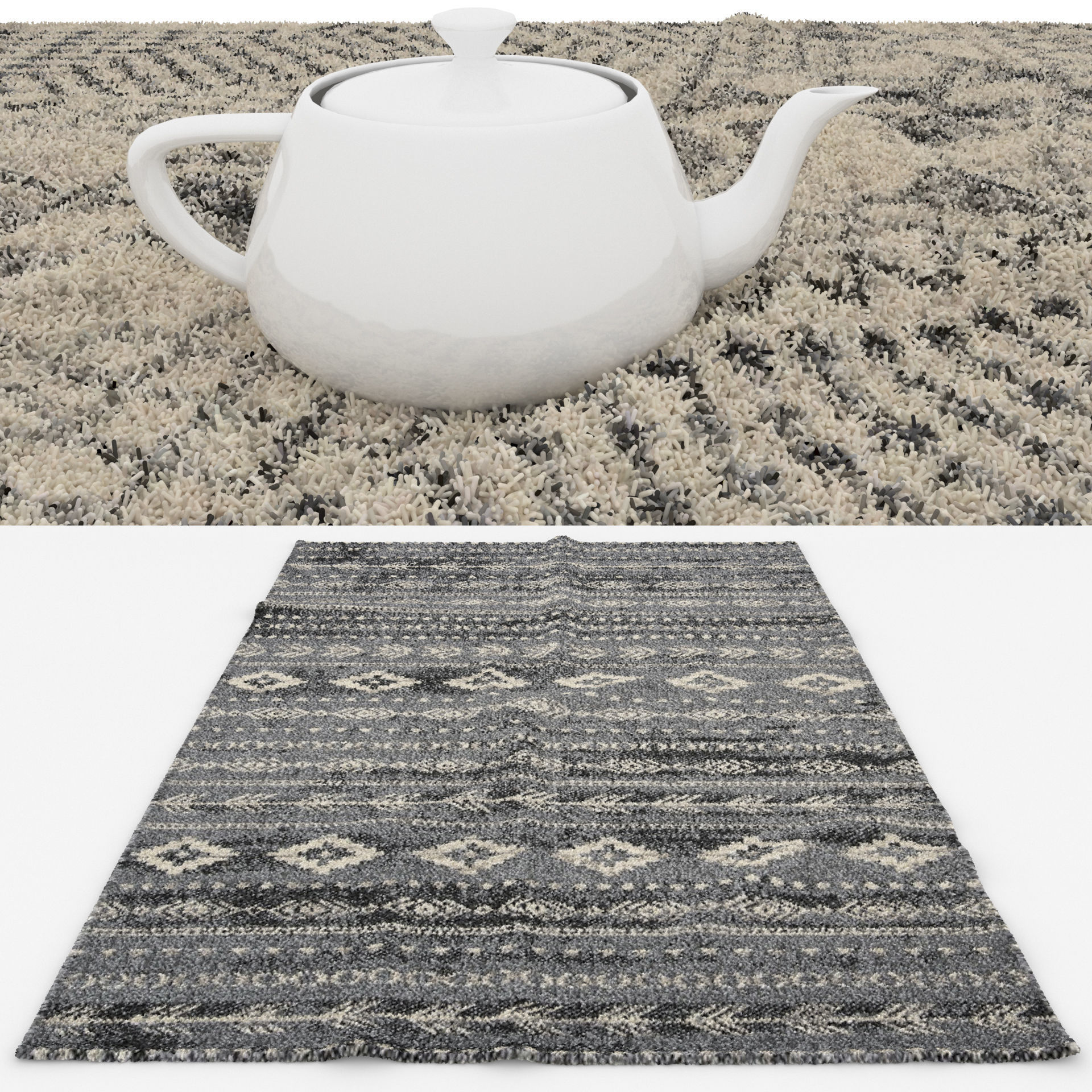 Rugs No 264 Low-poly 3D model_1