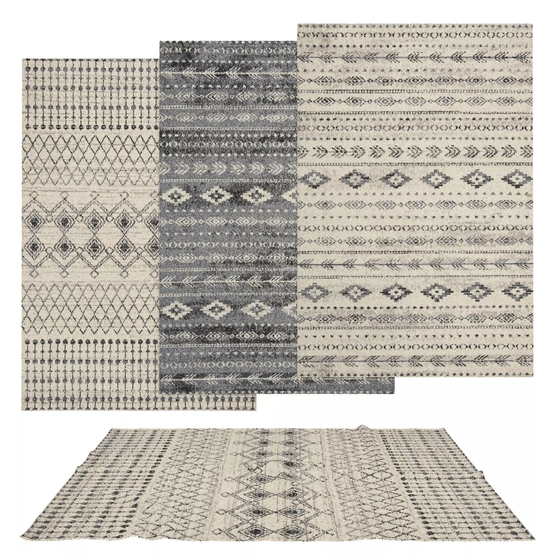 Rugs No 264 Low-poly 3D model_0