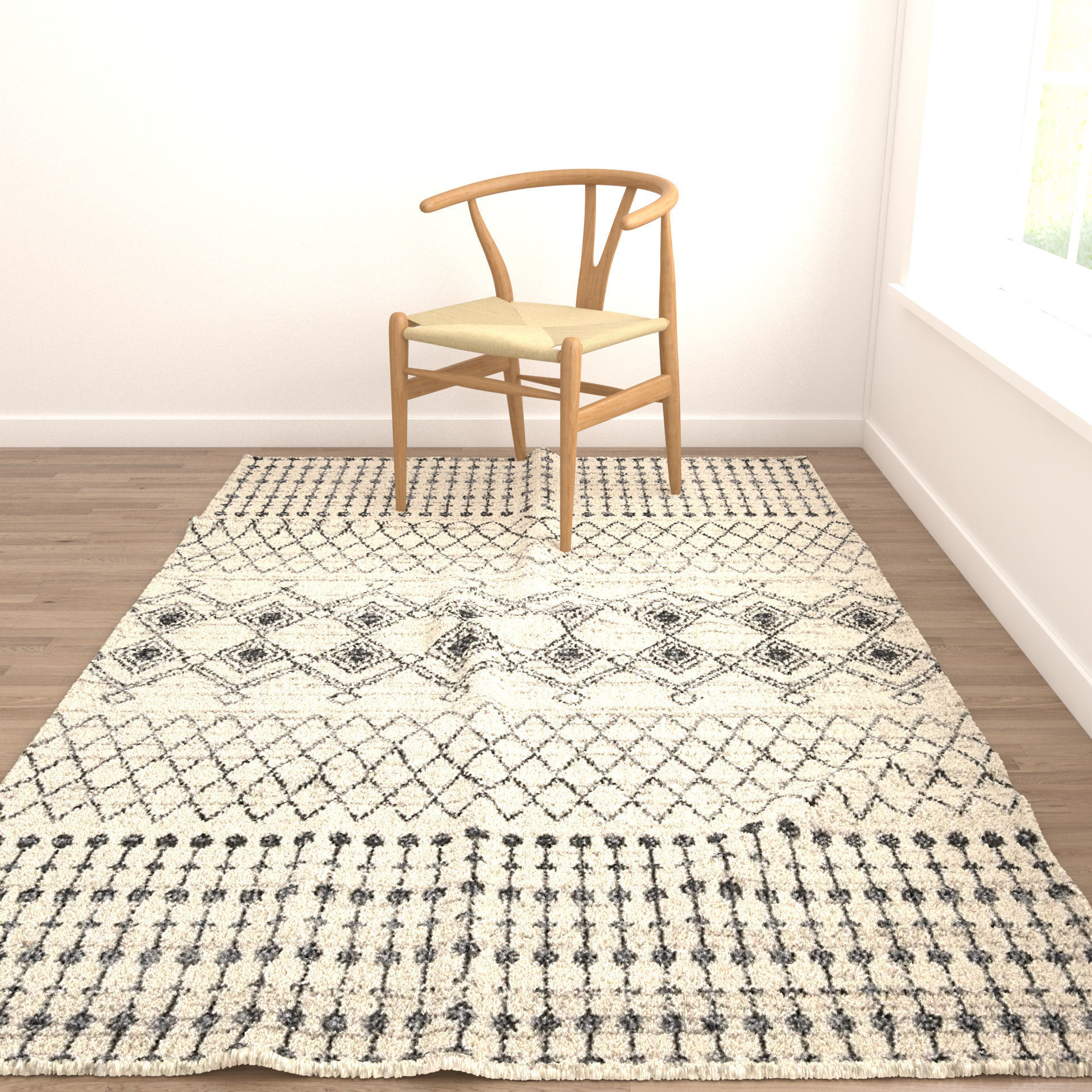 Rugs No 264 Low-poly 3D model_3