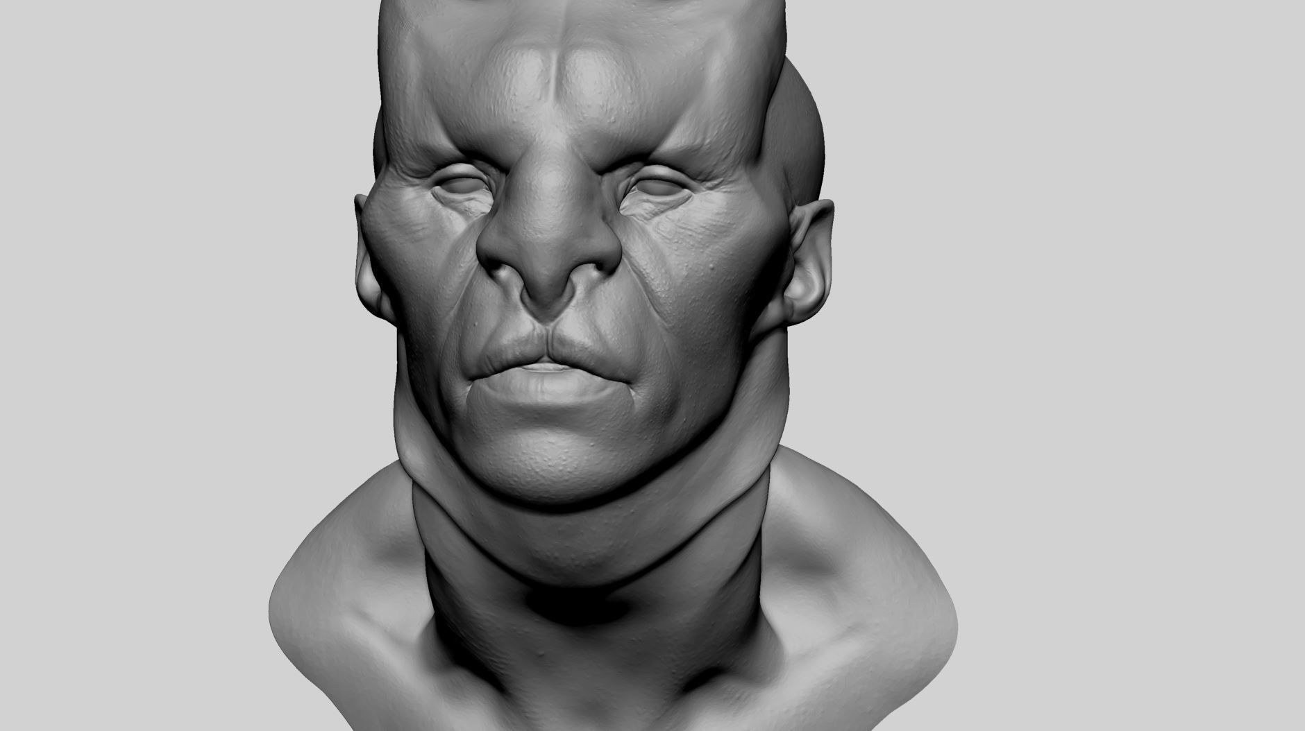 Creature Head v19 3D model_8