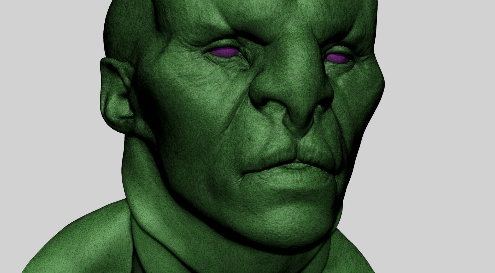 Creature Head v19 3D model_9