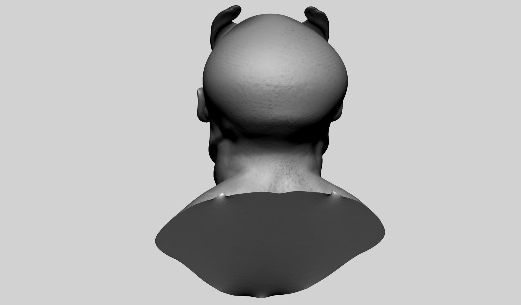 Creature Head v19 3D model_4