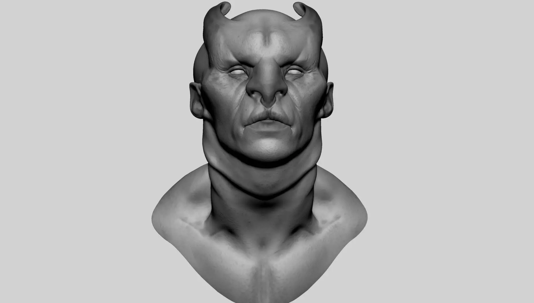 Creature Head v19 3D model_0