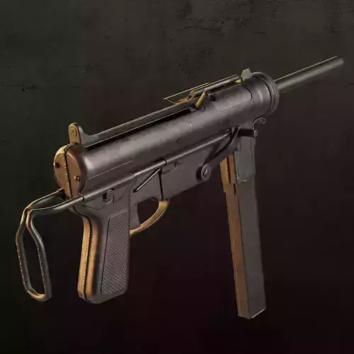 M3 Grease Gun Low-poly 3D model