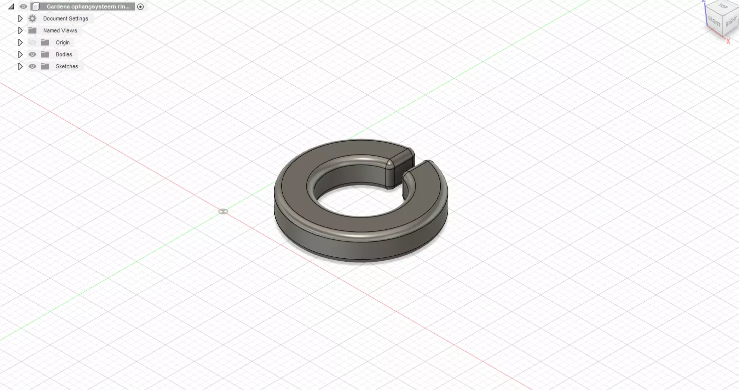 GARDENA combisystem tool holder ring Free 3D print model_0