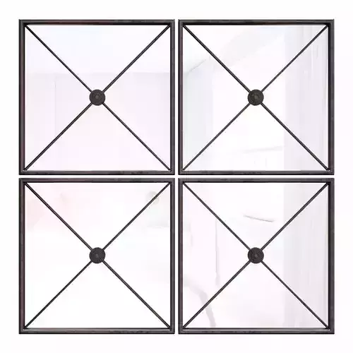 Jeffrey Large Framed Wall Mirror - Set of 4