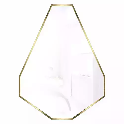 KFG088 Mirror in a metal frame color gold