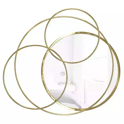 KFG088 Mirror in a metal frame color gold