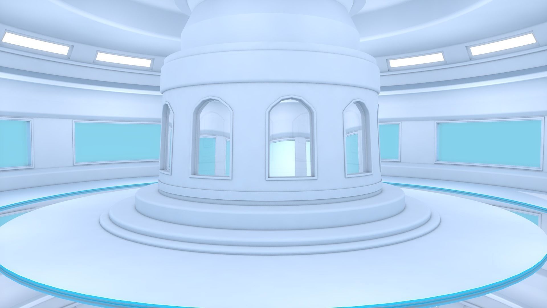 Sci Fi Room 3D model_2