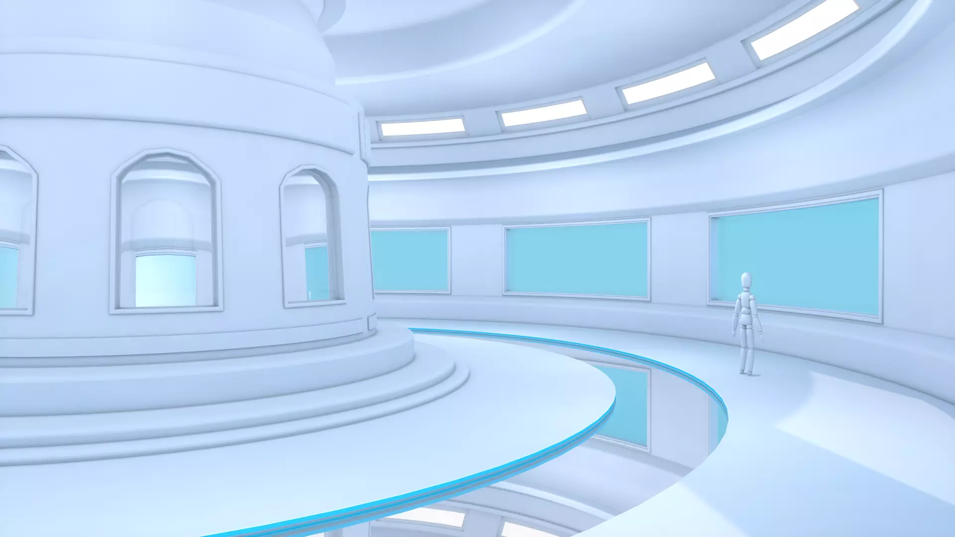 Sci Fi Room 3D model_0