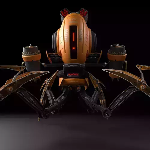  SPIDER BOT ARMOURED 3D model