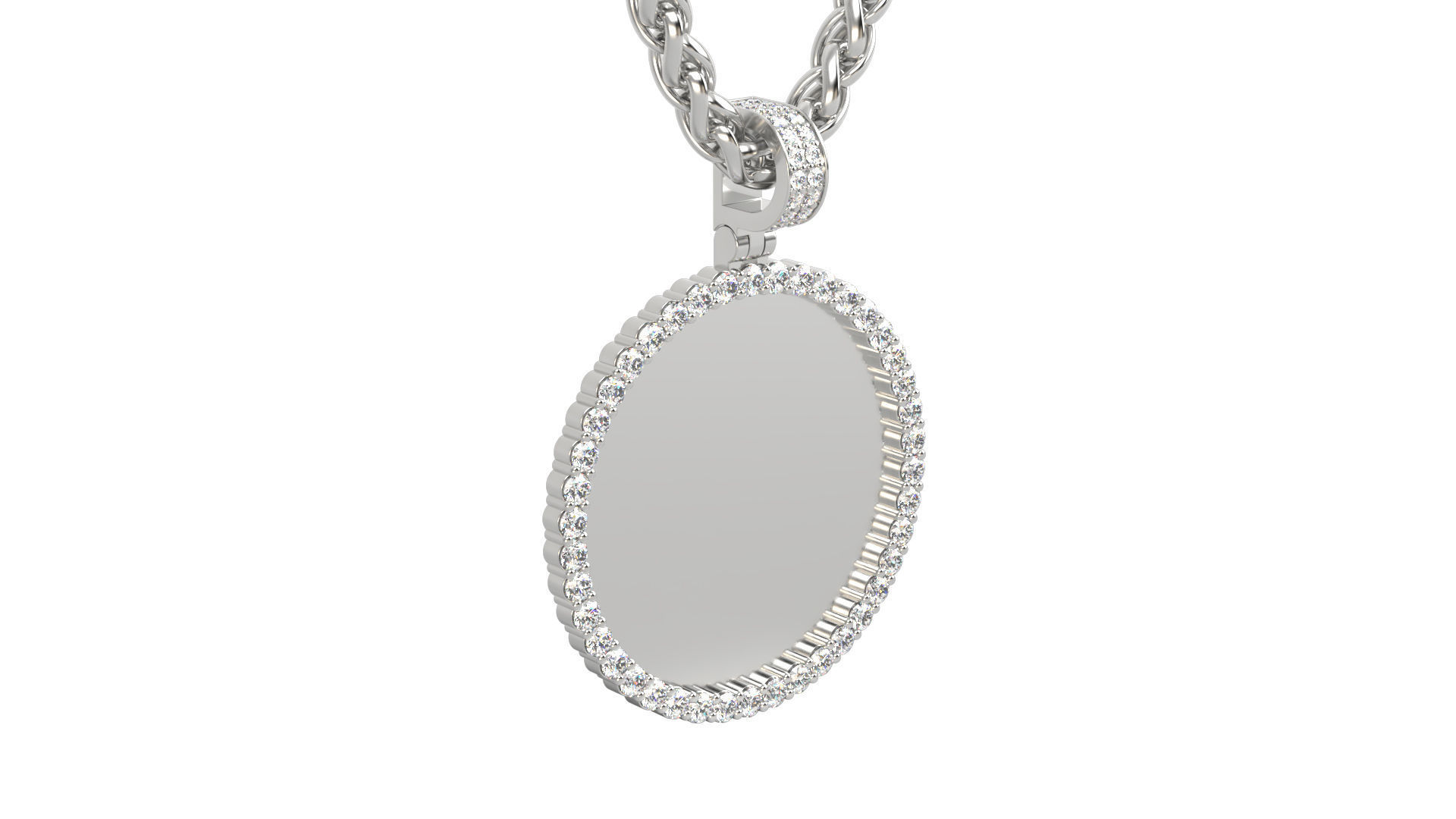 Picture pendant 1-2 inch N9 3D print model_8
