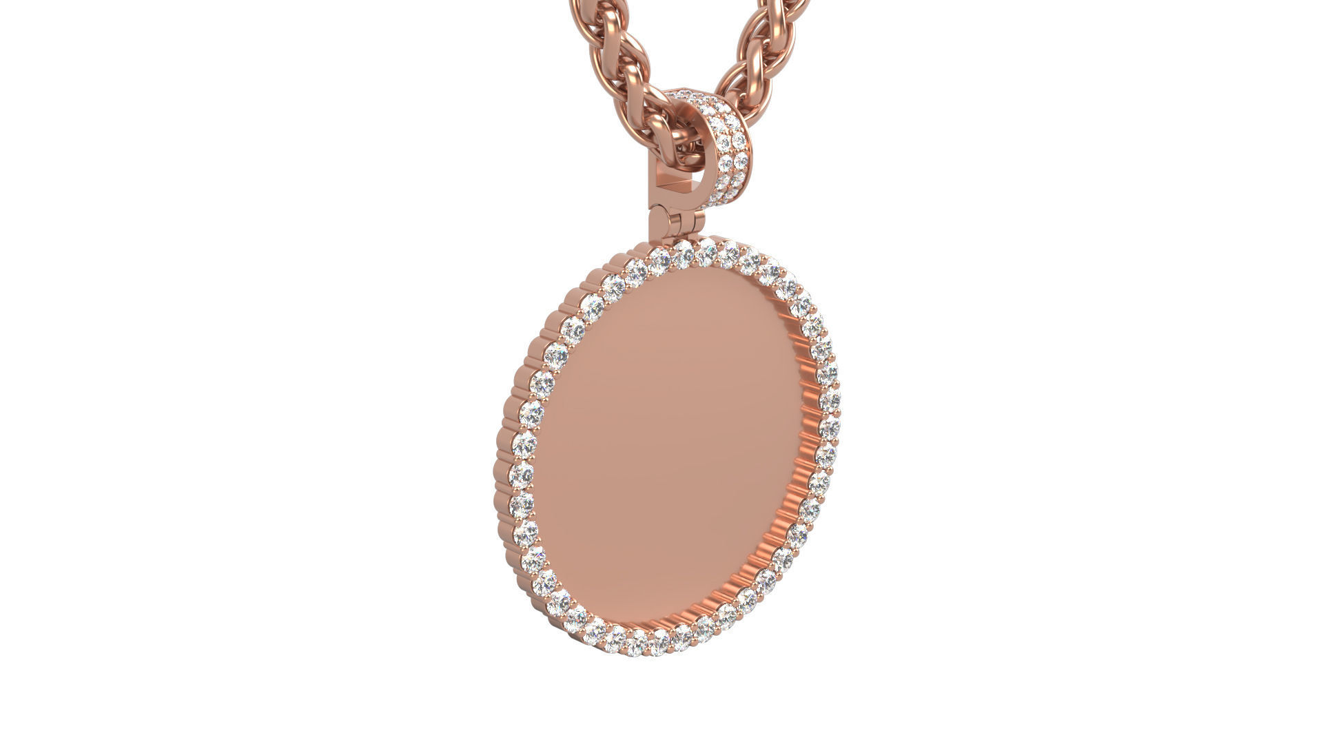 Picture pendant 1-2 inch N9 3D print model_2