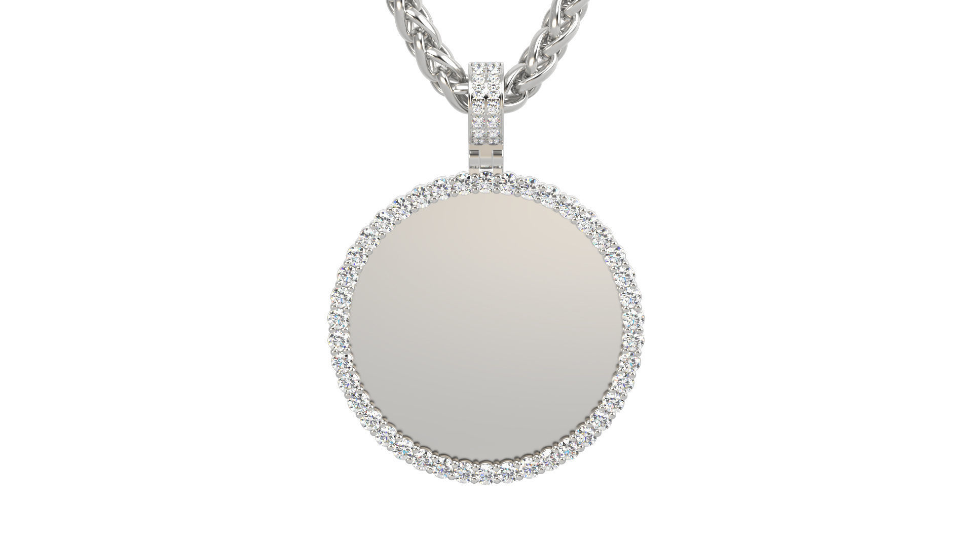 Picture pendant 1-2 inch N9 3D print model_6