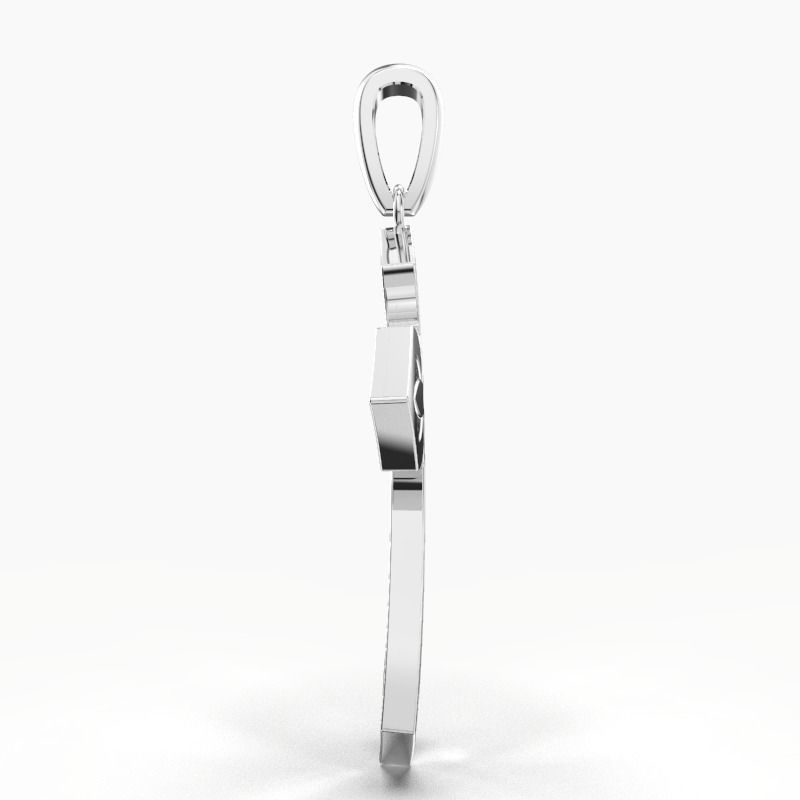 JESUS CROSS DIAMOND PENDANT 3D print model_6