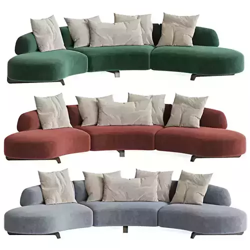 Paolo Castelli Vao Curved Sofa