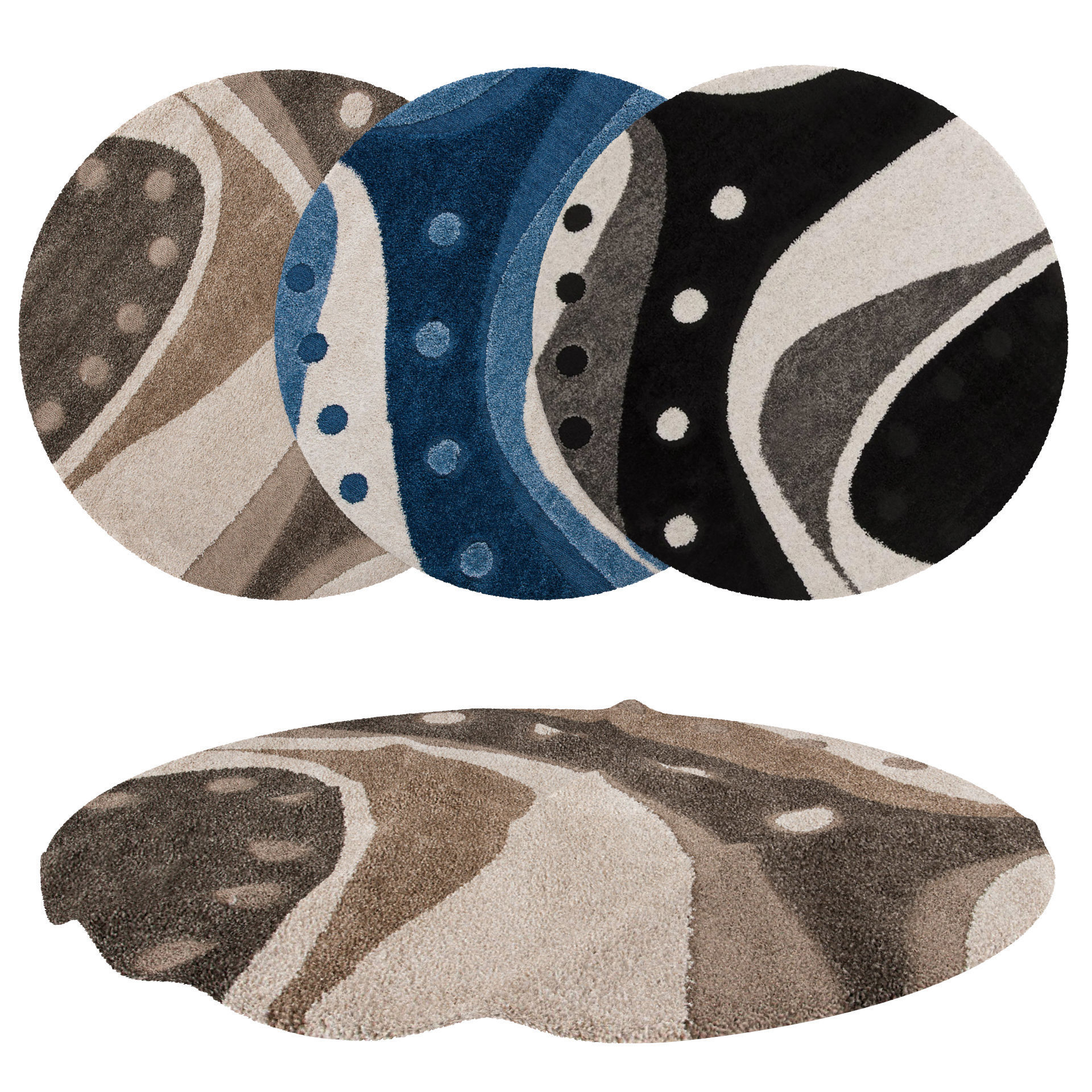 16 in 1 Rug Collection No 10 Low-poly 3D model_11