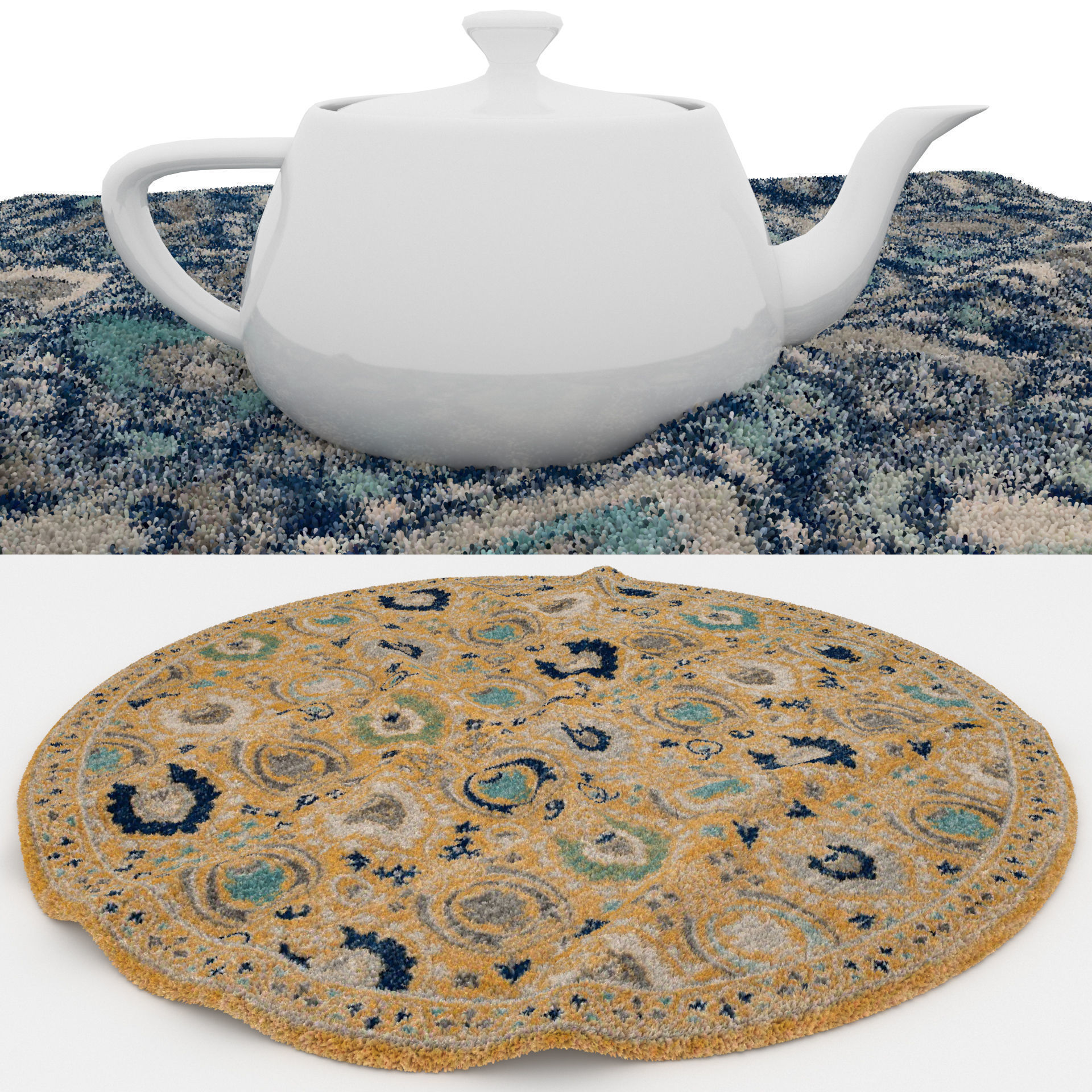 16 in 1 Rug Collection No 10 Low-poly 3D model_16