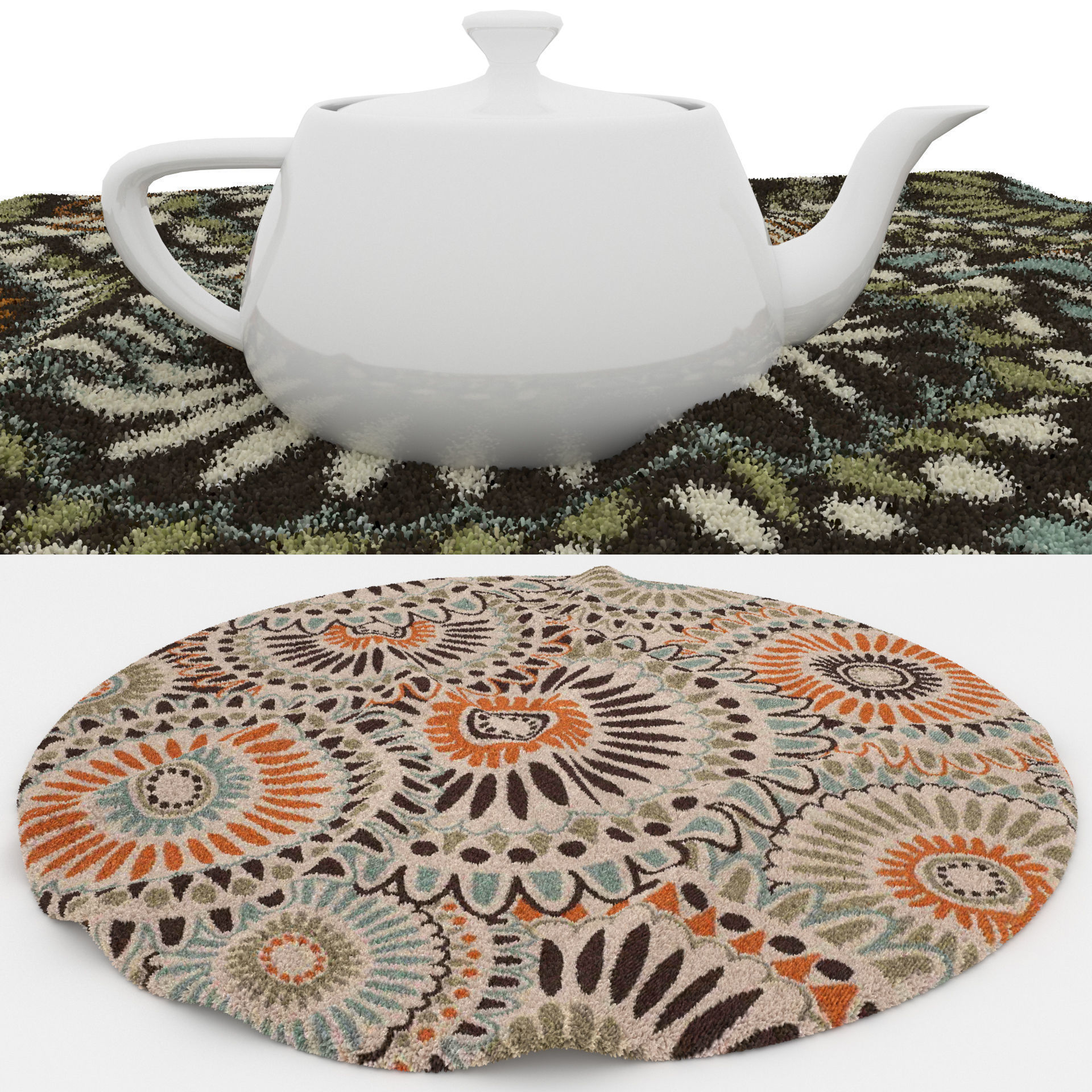 16 in 1 Rug Collection No 10 Low-poly 3D model_2