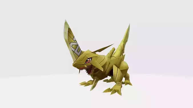 ZubaEagermon pokemon with long tail