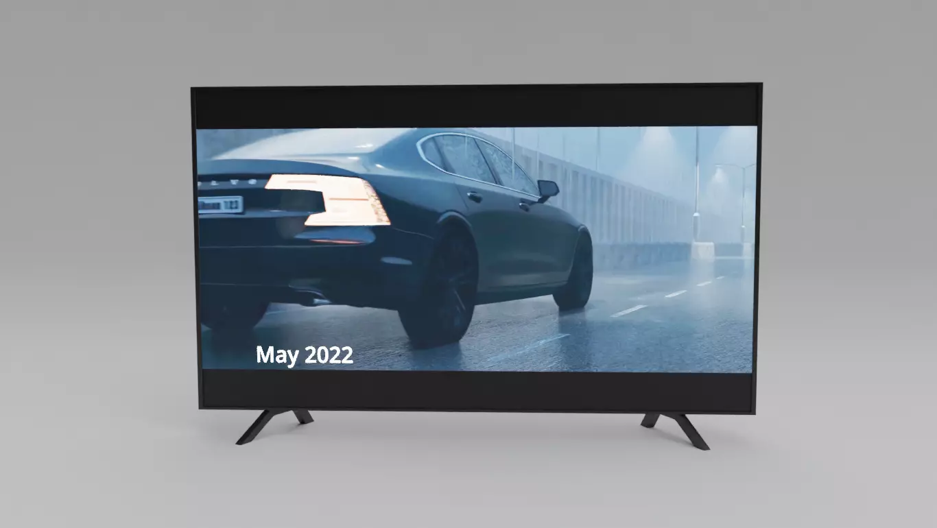 Television Low-poly 3D model