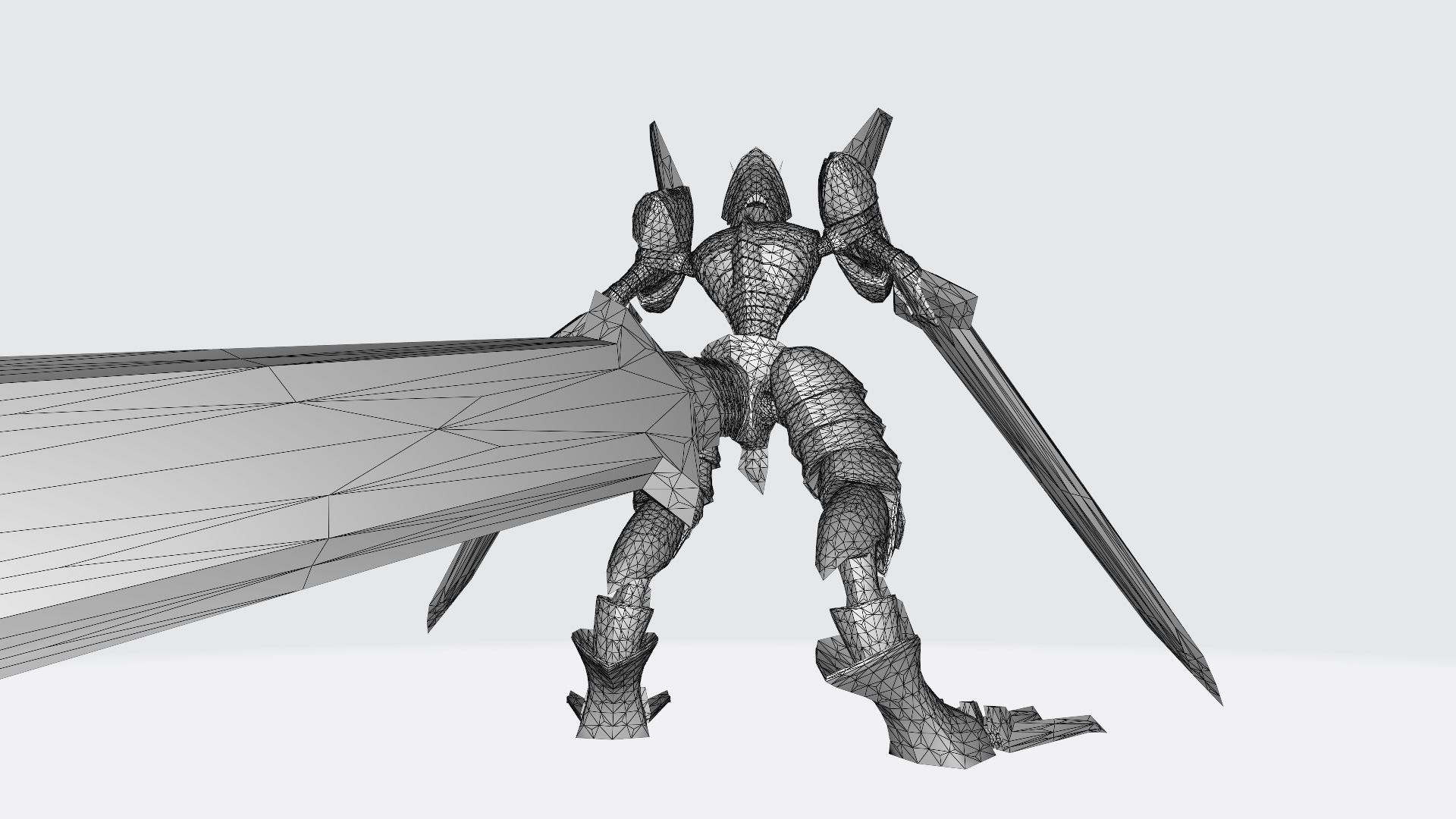 Duramon golden robot with two wings 3D print model_11