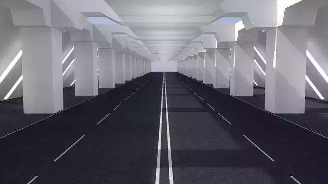 Road Highway 3D model