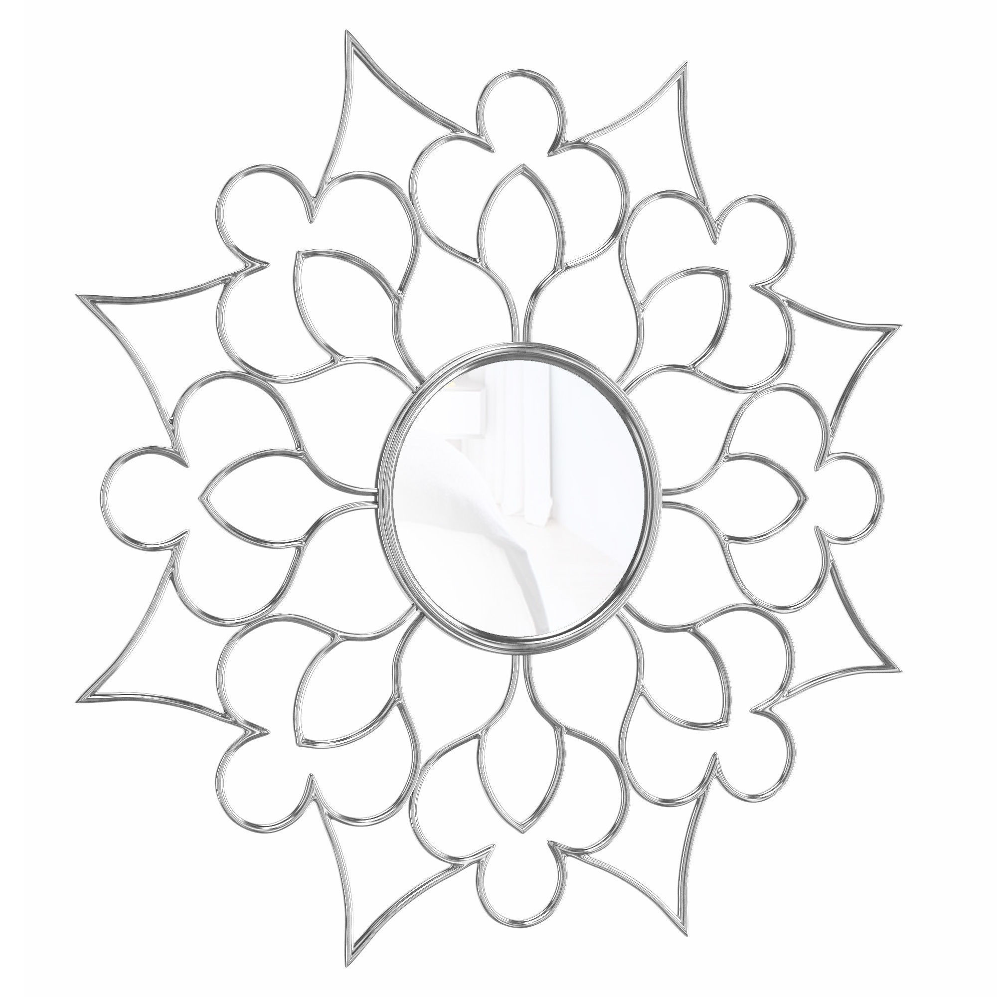 Malick Frameless Accent Mirror 3D model_1