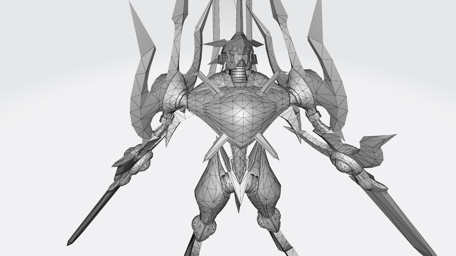 Durandamon golden sword wielding character 3D print model_10