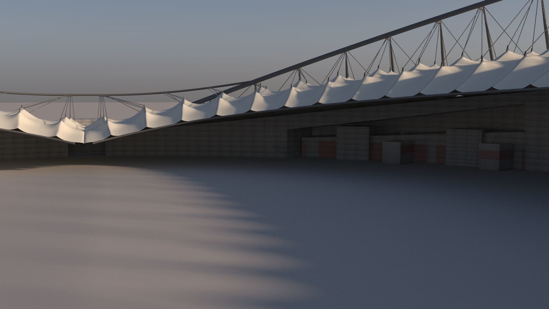 Khalifa International Stadium in Doha Qatar 3D model_5