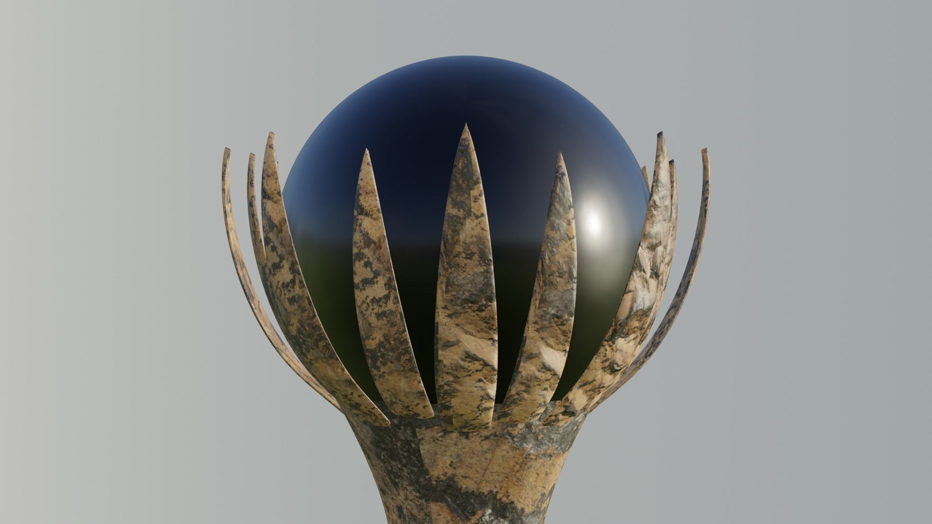 Magical staff  3D model_5