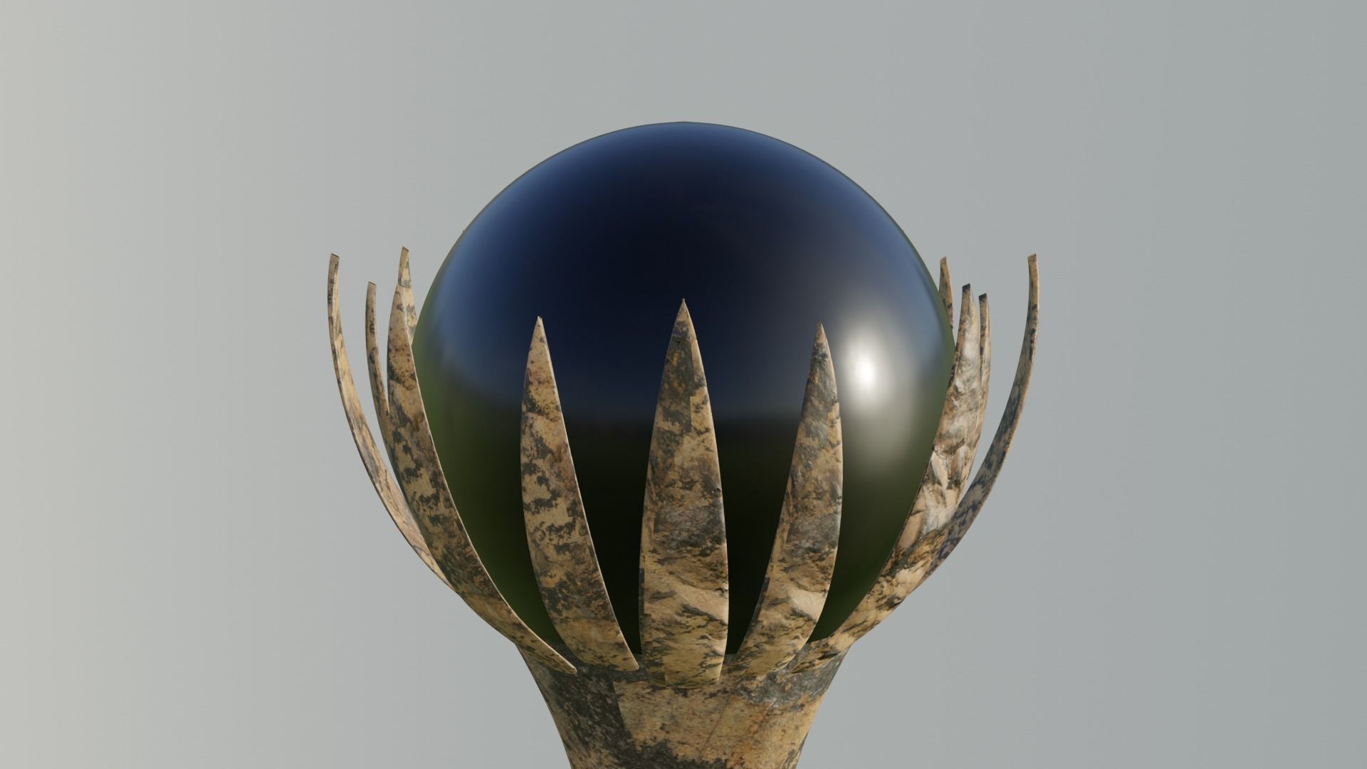 Magical staff  3D model_1