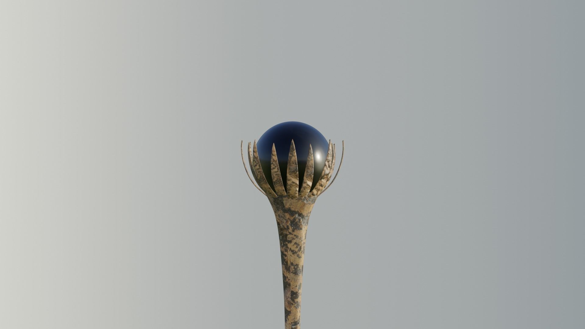 Magical staff  3D model_2